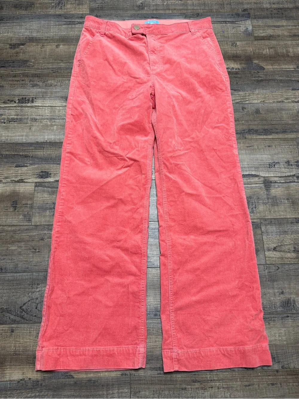 Draper Jeans RSVP Coral Wide-Leg Corduroy Pants Women's Size 16